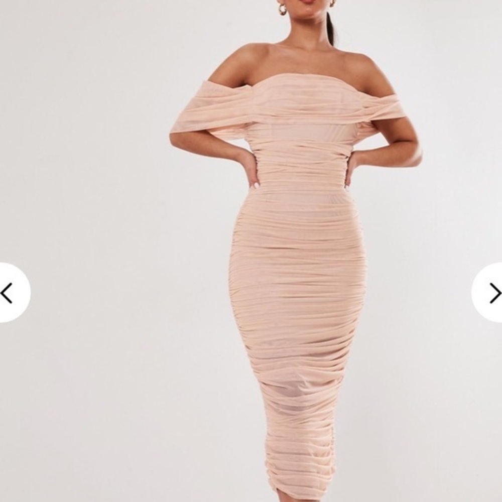 Missguided Bardot Mesh Dress size 18